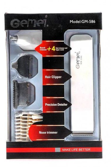 Машинка для стрижки, бритва, триммер GEMEI LM-665 GM-586 4в1 | Зображення 6