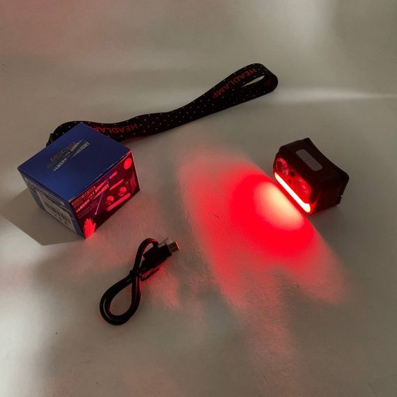Ліхтар на голову з вбудованим акумулятором 2069-XPG+XPG+5SMD Motion sensor, Налобний ліхтар ZM-72 | Зображення 4