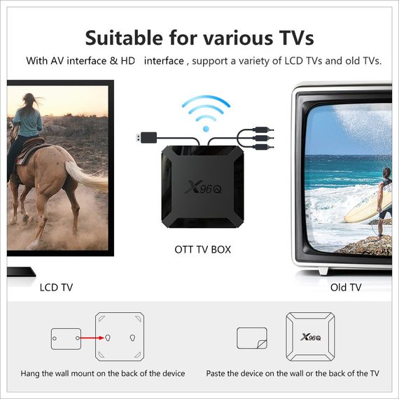 Медіаплеєр X96Q Android TV Box (2GB RAM + 16 GB ROM, 4K UHD, Wi-Fi) | Зображення 7