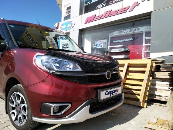 Дефлектор капота EuroCap (2015-2024) для Fiat Doblo III | Зображення 1