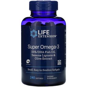 Омега 3 Life Extension Super Omega-3 240 Softgels LEX-19862