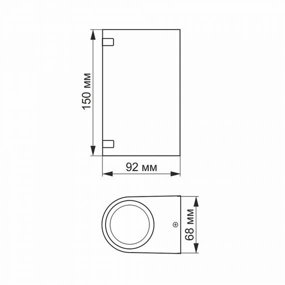 LED Світильник архітектурний AR022B IP54 VIDEX GU10x2 | Зображення 3
