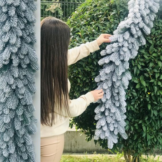 Гирлянда хвойная Lux литая 1,2 м заснеженная | Зображення 2