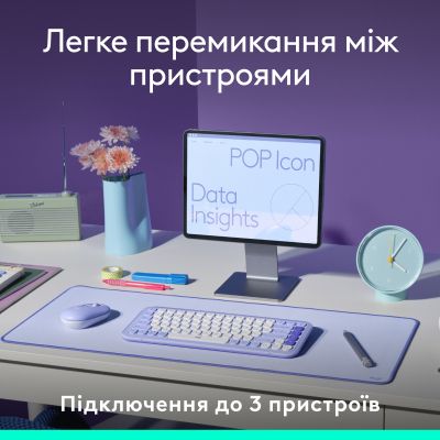 Клавиатура Logitech POP Icon Keys Bluetooth UA Off-White (920-013072) | Зображення 8