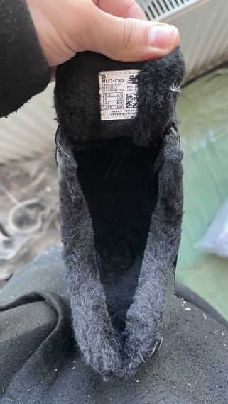 Кросівки зимові низькі New 574 Black Хутро , В'єтнам зима 4055 36 22.5 см | Зображення 6