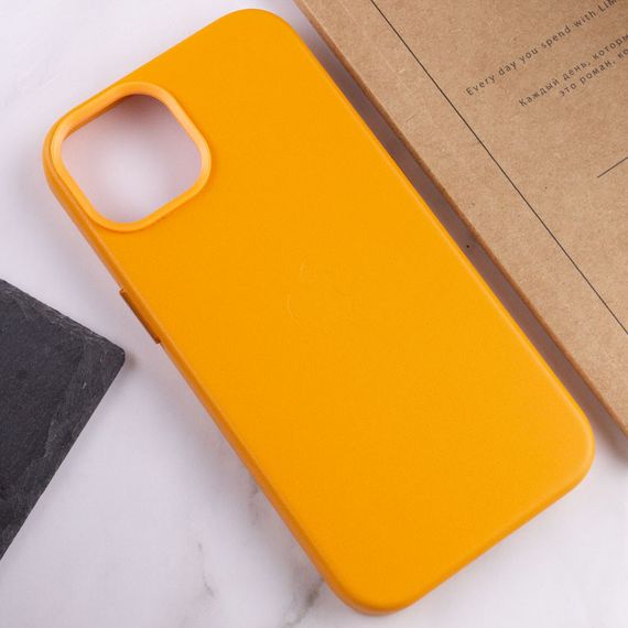 Шкіряний чохол Leather Case (AA Plus) with MagSafe для Apple iPhone 14 (6.1") | Зображення 6