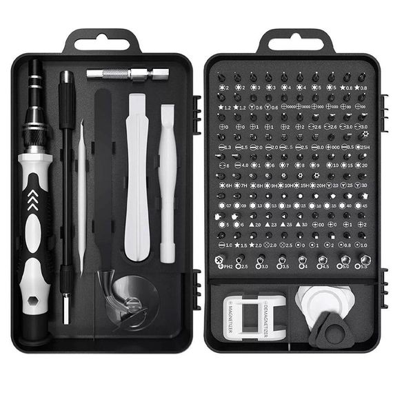 Набір прецизійних викруток та біт (115в1) для ремонту техніки, в кейсі / Багатофункціональна викрутка для ремонту телефонів та | Зображення 2