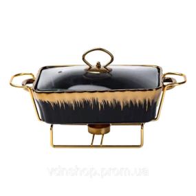 Настільний марміт 1 літр прямокутний порцелянаовий марміт з підігрівом HP1046