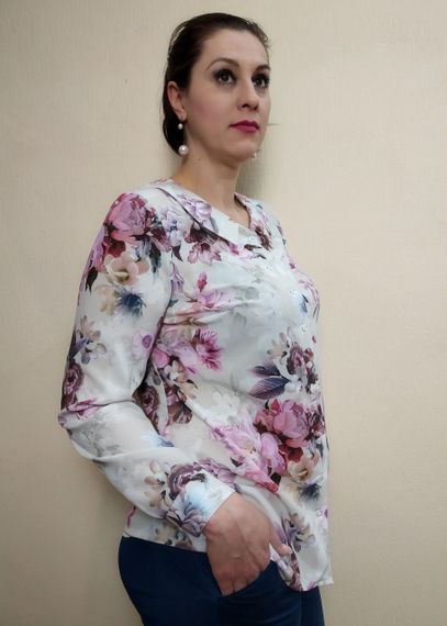 Жіноча блузка з довгим рукавом БЛ01 | Зображення 3