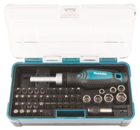 Отвертка реверсивная с набором бит (47 предметов) Makita B-36170 | Зображення 2