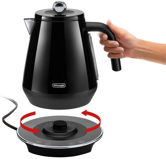 Электрочайник DeLonghi Eclettica SpecialTea KBY 2011 BK 1.7 л черный | Зображення 4