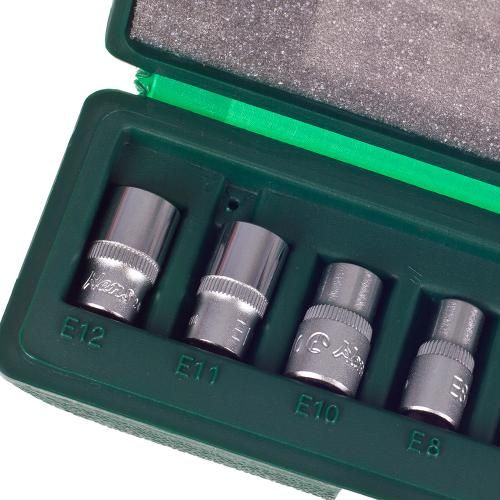 Набір торц головок зовнішній торкс 1/4", Е4-Е12, 8 предм (26410-8) HANS (26410-8) | Зображення 3
