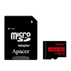 Картка пам'яті Apacer microSDXC (UHS-1) 256 Gb class 10 V10 A1 R100MB/s + SD adapter