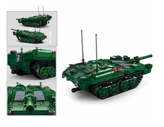 Конструктор M38-B1010 SLUBAN "Танк" 25,5см, фигурки, 692дет, в коробке (6903317468867) | Зображення 4
