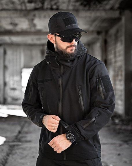 Тактична куртка softshell masad чорна | Зображення 2