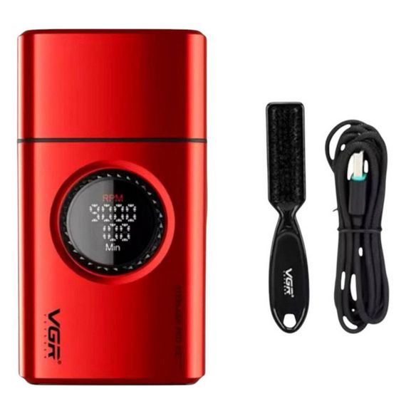 Електробритва VGR V-378 RED шейвер, подвійне лезо + триммер, регулювання потужності QH-551 7000-9000 RPM | Зображення 1