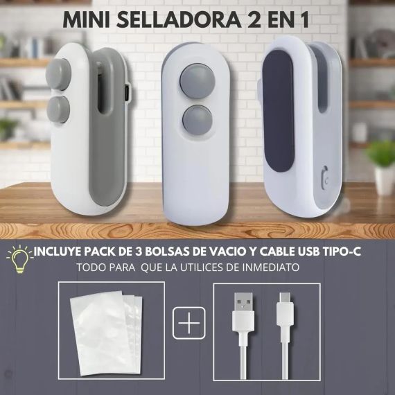 Универсальный мини-вакууматор пластиковых пакетов для консервирования продуктов питания | Зображення 6