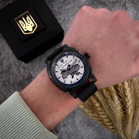 Чоловічий годинник Awarder 021-3D Де би не був Black-White Mesh | Зображення 5