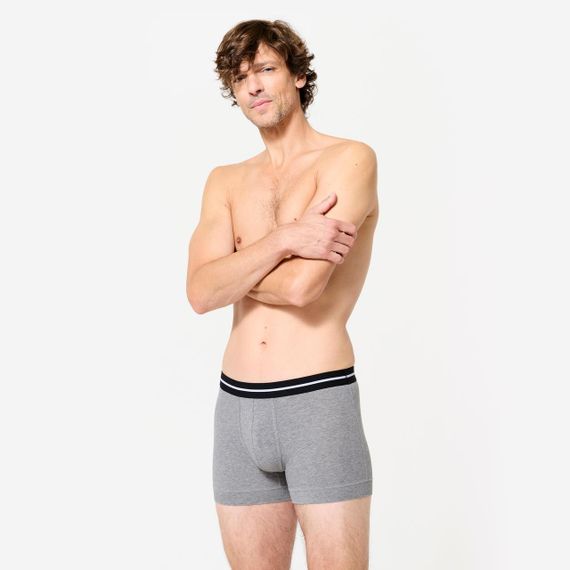 Боксери чоловічі бавовняні дві пари сірі/хакі - L | Зображення 7