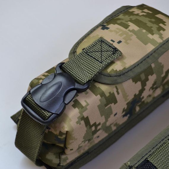 Подсумок на 2 магазина двойной из кордуры пиксель MOLLE тактический NO-39 | Зображення 4