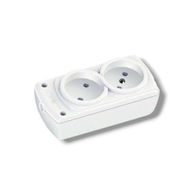 Колодка електрична для подовжувача Olimpia Mutlusan, 2 гнізда, 10 А, без заземлення (арт. 49-11-02)