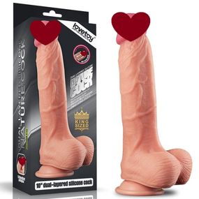 Фалоімітатор 10'' Dual layered Platinum Silicone Cock Sex Aura