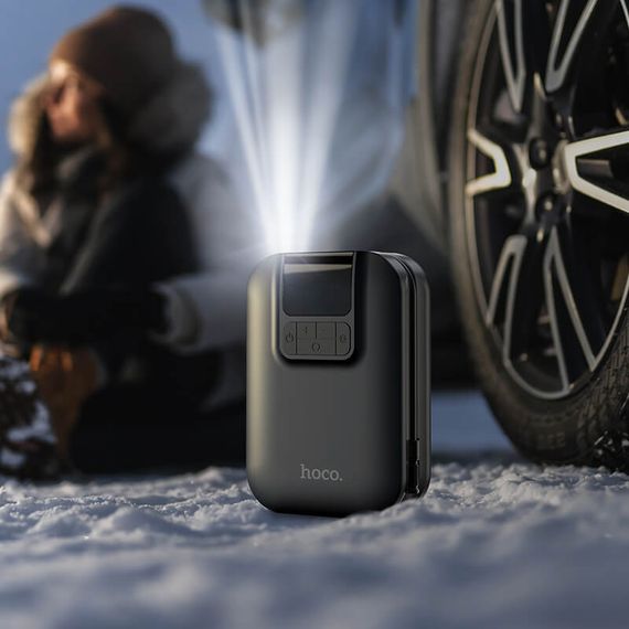 Портативний Компресор для автомобіля HOCO Breeze portable smart air pump S53 | Зображення 4
