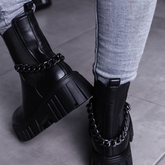 Ботинки женские Fashion Leith 3463 36 размер 235 см Черный | Зображення 5
