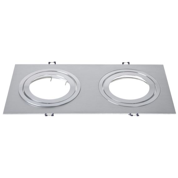 Светильник врезной  поворотный HDL-DT 104/2 Aluminium G53
