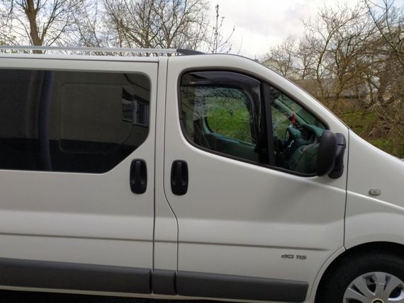 Ветровики вставные (2 шт, HIC) для Nissan Primastar 2002-2014 гг | Зображення 4