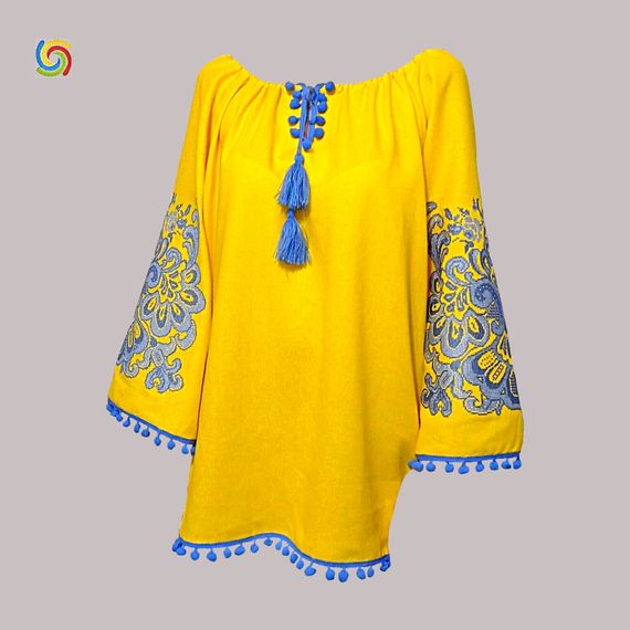 Рубашка	 Украинская 	 вышиванка 	222271713	 цвет  	жёлтый	 размер 	4XL