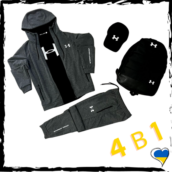 Комплект спортивний Under Armour. Костюм+футболка+кепка+рюкзак. Спортивний костюм | Зображення 4