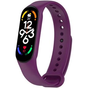 Силіконовий ремінець для Xiaomi Mi Band 7/6/5/4/3 Фіолетовий / Grape