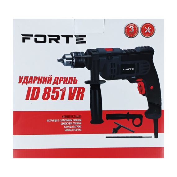Ударная дрель Forte ID 851 VR 850 | Зображення 6