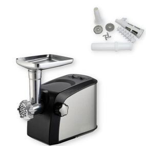 Електром'ясорубка соковитискач Mellov RB 673a реверс 3000Вт нержавіюча сталь/чорний (RB 673a_1518)