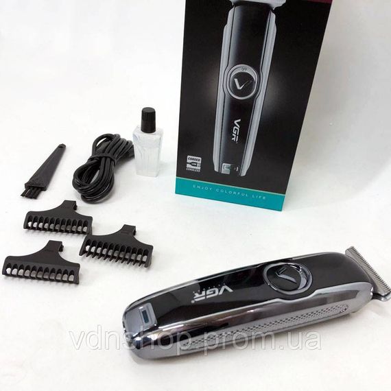 Машинка для стрижки акуммуляторная, Триммер беспроводной, Профессиональный триммер с насадками VO-42 | Зображення 1