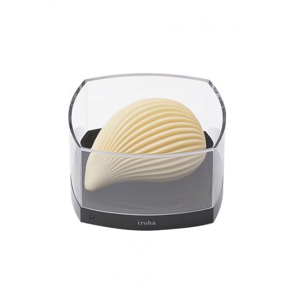 Вібратор для клітора у формі черепашки Iroha+ Kushi від Tenga, медичний силікон, бежевий Sex Aura | Зображення 2