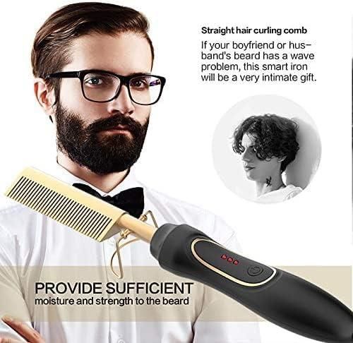 Гребінець із підігрівом, електричний гребінець із підігрівом, гребінець для випрямлення волосся, гребінець із підігрі | Зображення 5