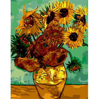 Картина по номерам ZiBi Подсолнухи и бархатцы 40*50 см ART Line (ZB.64139) - Топ Продаж!