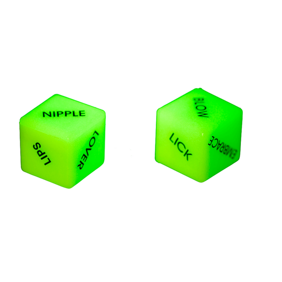 Неонові кубики Love Dice Glow In The Dark, 2 шт. | Зображення 4