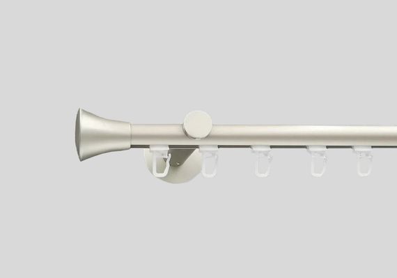 Однорядний стіновий імпресійний карниз Аресто Сатин комплект Принц 175 см.