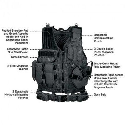 Жилет разгрузочный Leapers Black (PVC-V547BT) | Зображення 4