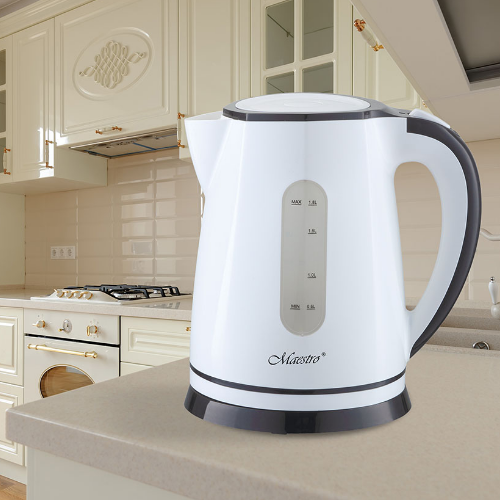 Електрочайник 1,8л 2000W (диск) білий MR-058-WHITE Maestro | Зображення 2