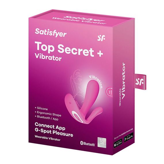 Смарт-вібратор у трусики Satisfyer Top Secret Pink вагінально-кліторальний, 2 мотори | Зображення 6