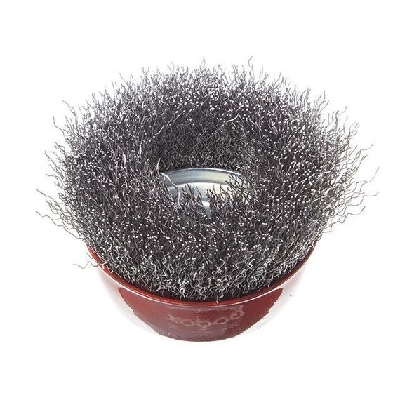 Щітка чашкова 75 мм, для КШМ, М14 (кручений дріт) INTERTOOL BT-1075 | Зображення 2