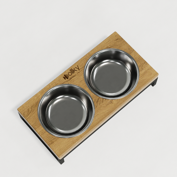 Миски на подставке для маленьких собак и котов Hollky Base XS (2 × 0,25 л) BXS-28145-BLNT | Зображення 2