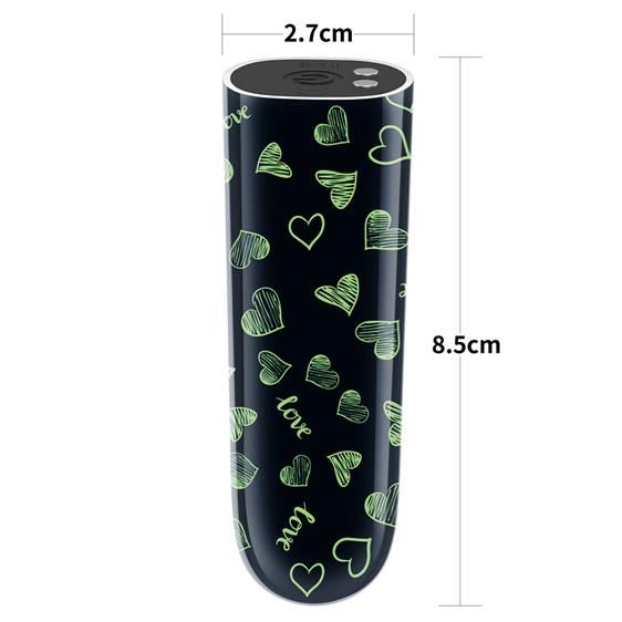 Вібропуля - Rechargeable Glow-in-the-dark Heart Massager | Зображення 2
