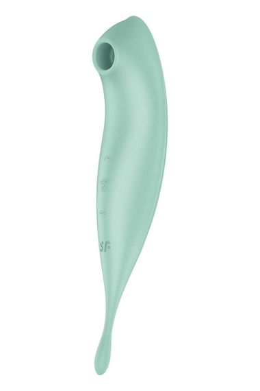 Смарт-вібратор для клітора з вакуумною стимуляцією Satisfyer Twirling Pro+ Mint | Зображення 1