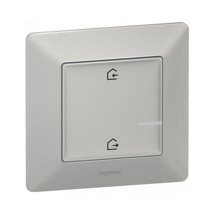 Valena Life with NETATMO. Главный беспроводной выключатель &quot;Дома / не дома&quot; . Алюминий (752386) | Зображення 1