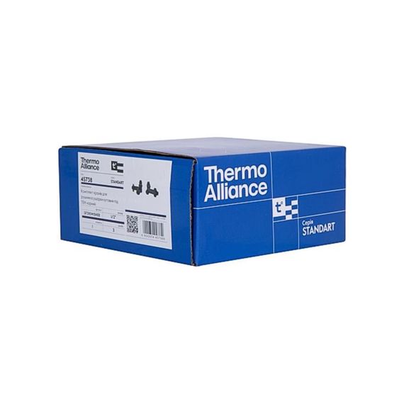 Комплект кранів Thermo Alliance Standart 1/2" чорний, для сушарки для рушників кутовий SF395W15HEB | Зображення 7